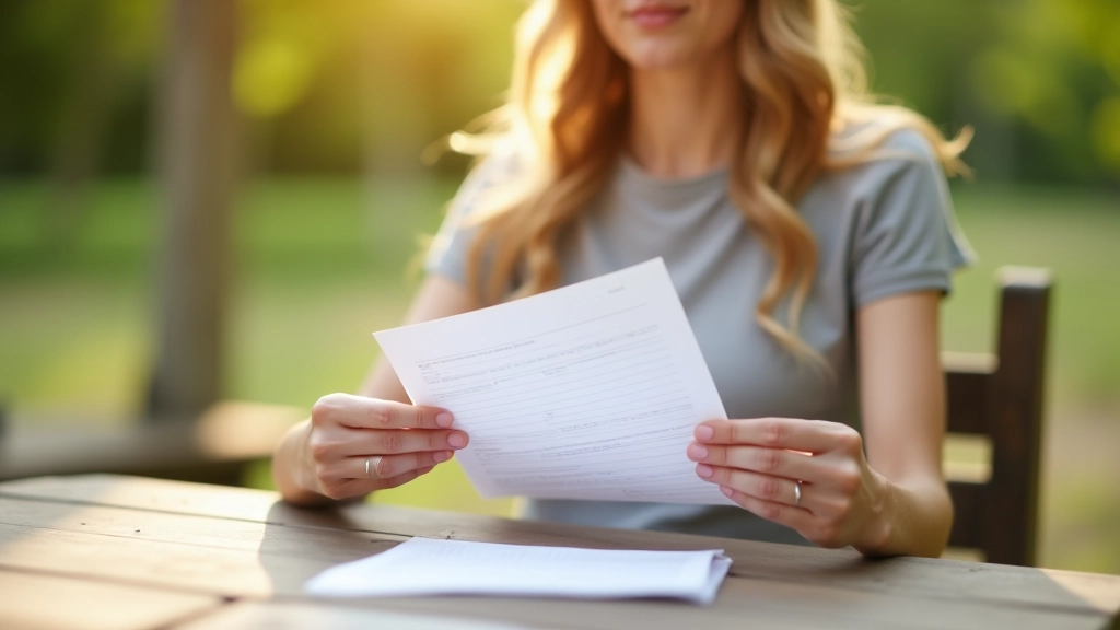 Close-up of dog owner checking vaccination records and documents before entering a dog park